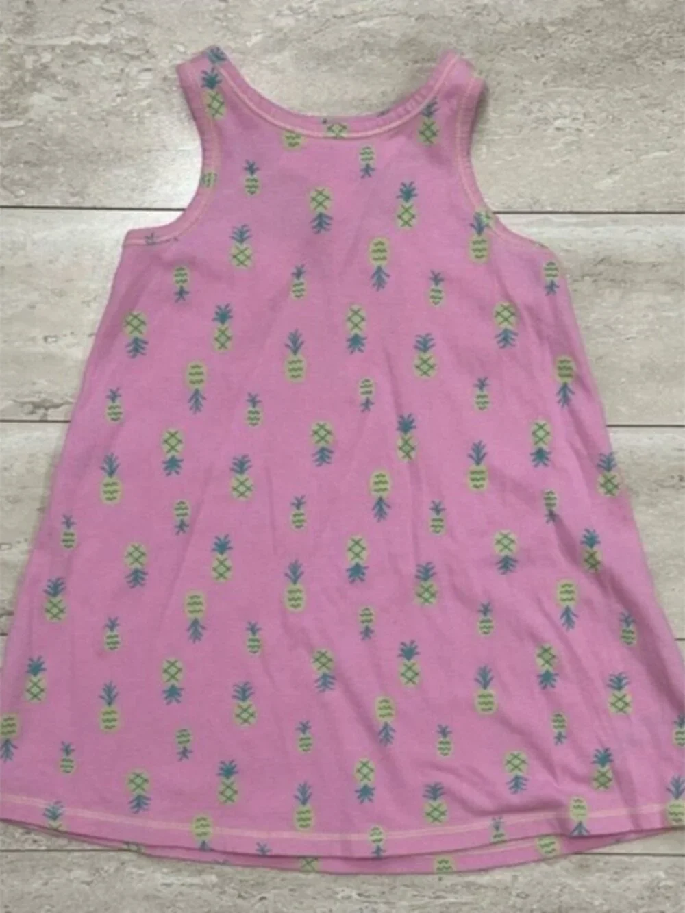Cat & Jack Pink Pineapple Pattern Dress